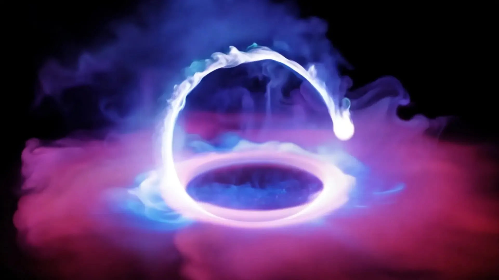 Ethereal Ring Logo Animation Background with Cosmic Intro